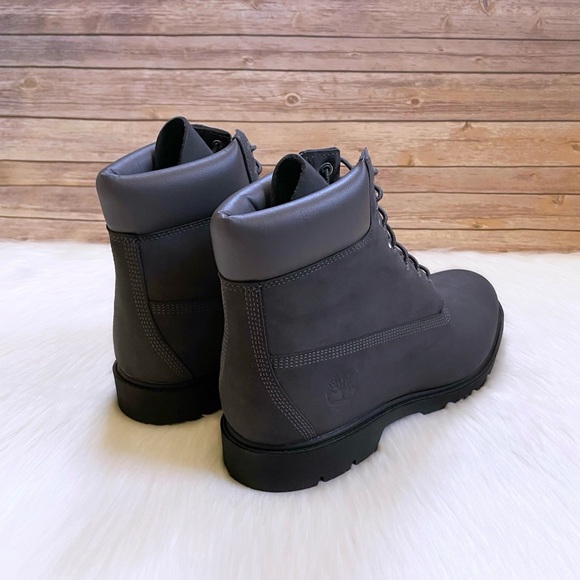 Timberland Men’s Classic 6” Waterproof Dark Grey Boots - Picture 2 of 7